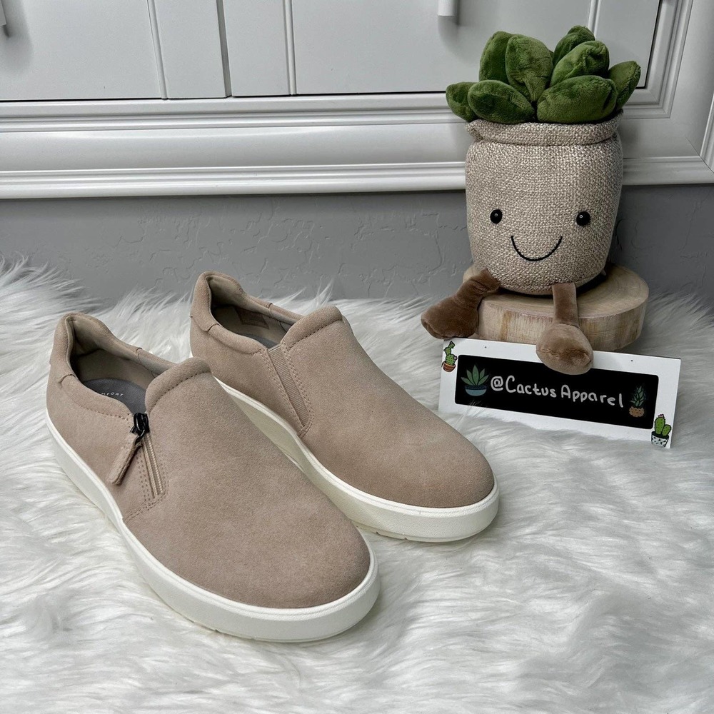 New Clarks Layton Step Womens Suede Slip On Loafers Size 8.5
